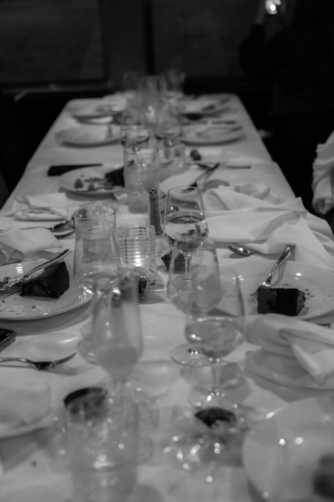 Lived in Wedding reception table