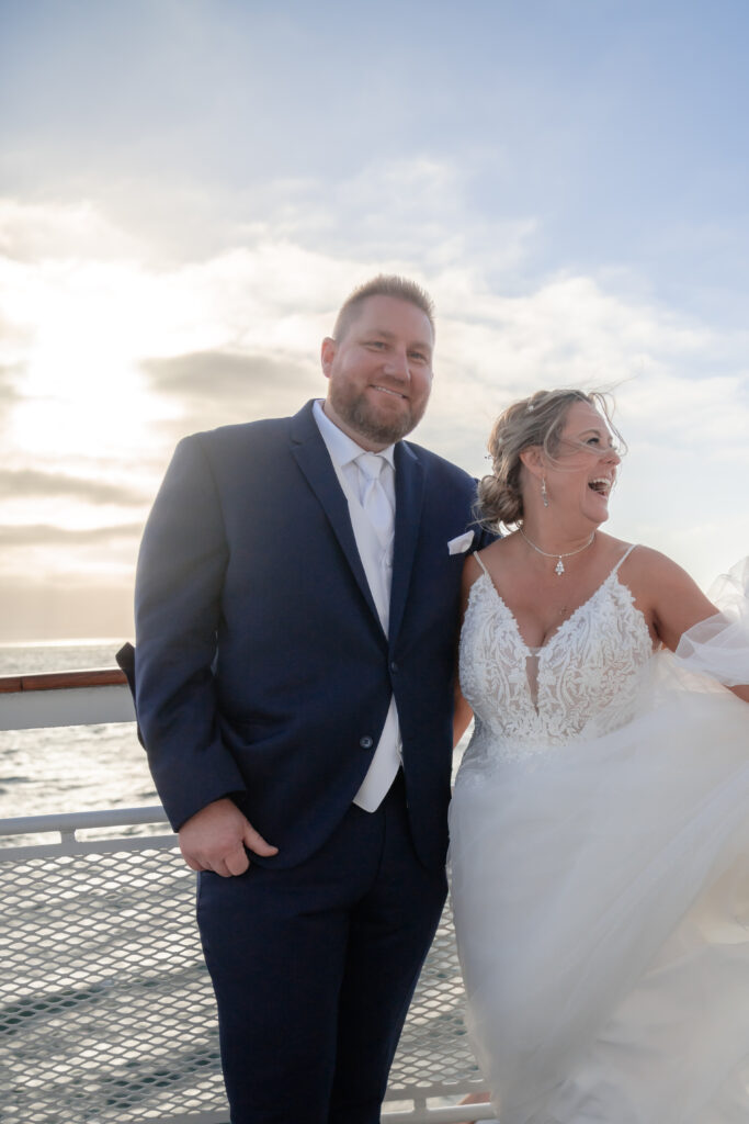 sunset cruise wedding reception windy